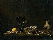 Still life with wineglass